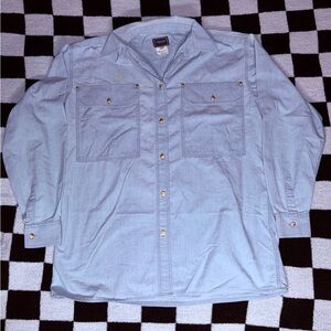 Versace Light Blue Men's Button-Up Shirt